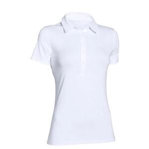 Under Armour Heat Gear Polo White Women's Size Large Excellent condition No flaw
